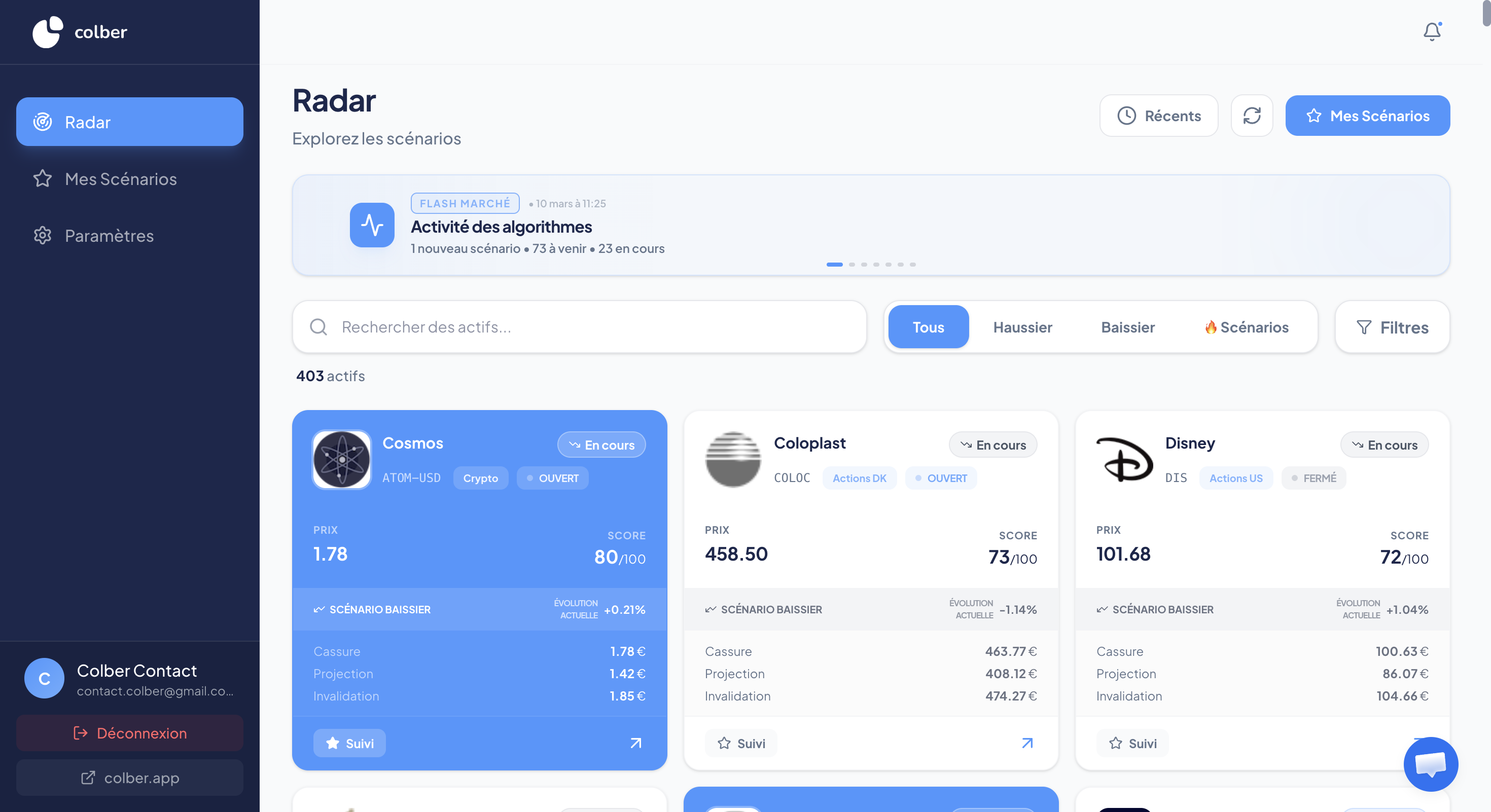 Colber Web Dashboard